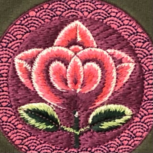 Lucky Brand Hoodie Embroidered Zip Sweatshirt Dragon Design Vintage Artwear  XL - Picture 4 of 12